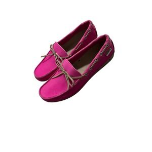 Crocs Women's Pink Boat‎ Shoes Moccasins Slip On Loafers Size 8